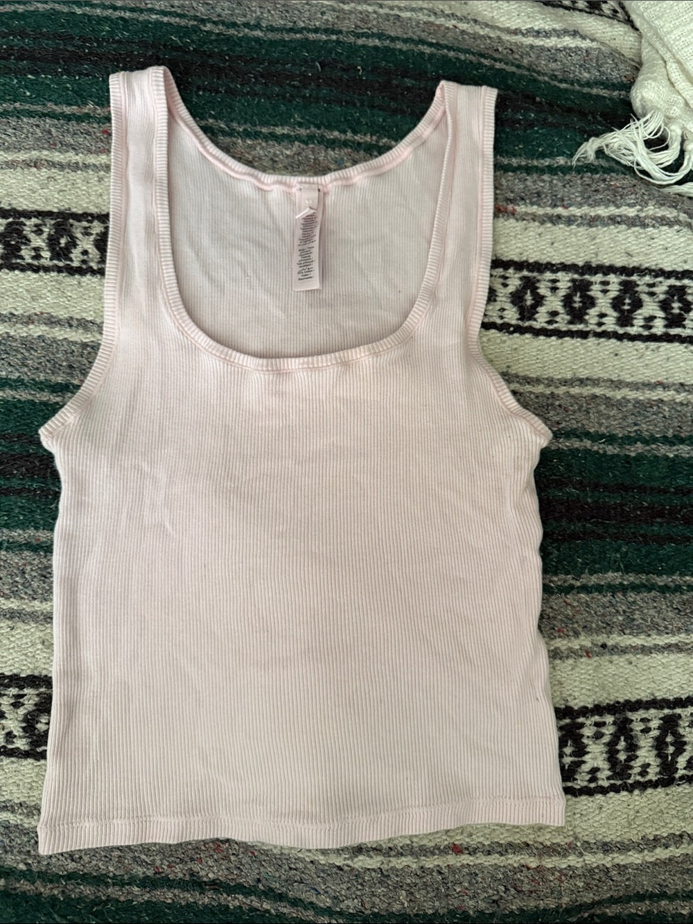 Skims Cotton Rib Tank - Medium - Cherry Blossom